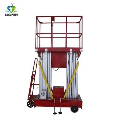 Double Mast Hydraulic Platform Electric Lifter for Supermarket