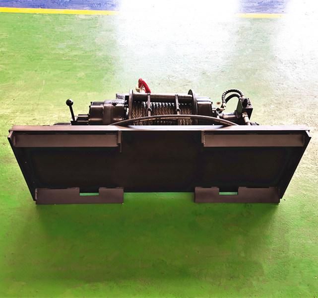 Forestry Logging Hydraulic Horizontal Remote Control Lifting Low High Speed Cable Winch 10 Ton Construction Building Built Hydraulic Winch with High Speed