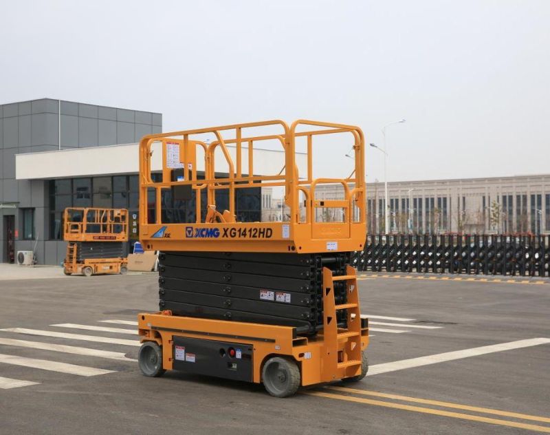 XCMG 15m Mobile Scissor Lift Table Xg1412HD Auto Aerial Work Platform with Ce