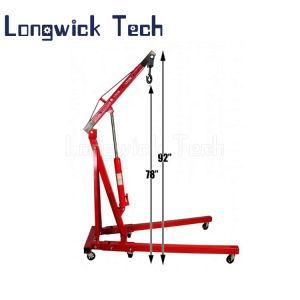 Red Painting Crane Load Engine Lifting Hoist Cherry Picker Lift