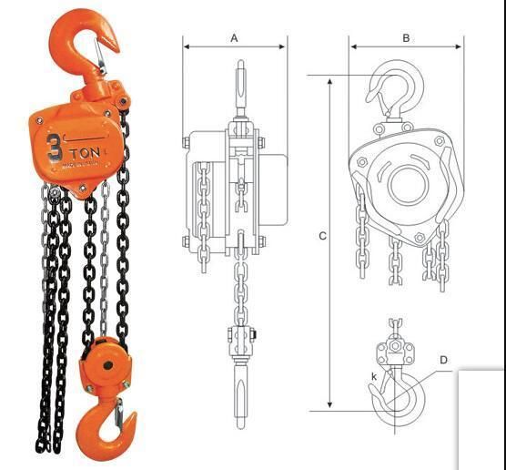 1ton 1ton 3ton 5ton 10ton Chain Hoist Block Vtqaulity Assured