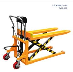Handling Equipment Hydraulic Manual Stacker Forklift Pallet / Lift Platform