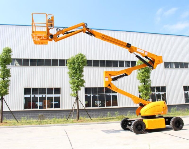 China Self-Propelled Articulated Boom Lift with 150kg Loading Capacity