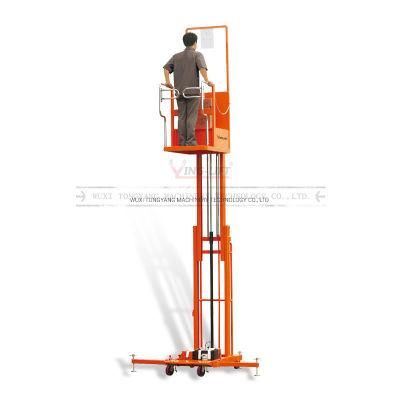 3.5m Hydraulic Cargo Lift Machine Semi Electric Aerial Order Picker