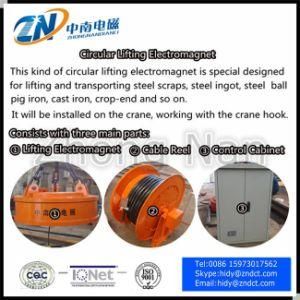 Biggest Size Cast Body Crane Lifting Magnet Cmw5-210L/1