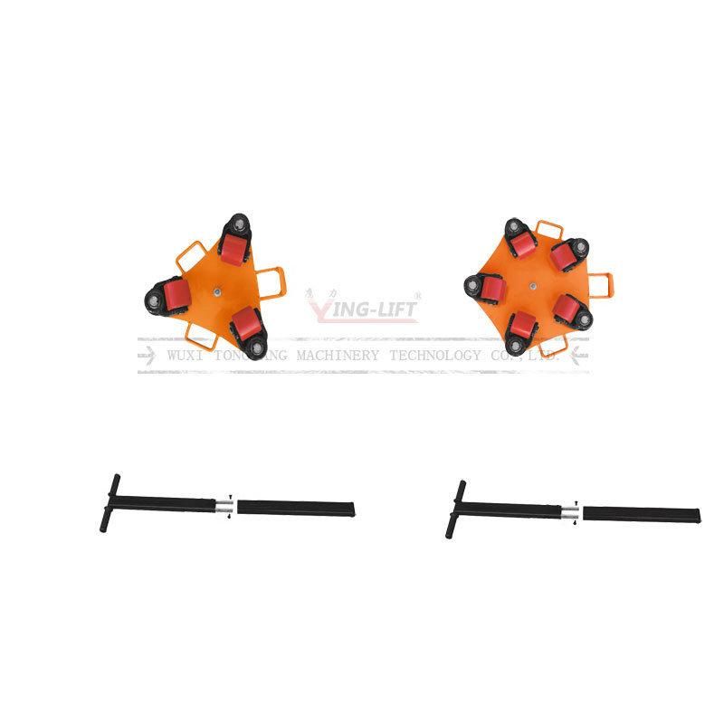 Industrial Heavy Duty Capacity 1000kg Rotating Swivel Roll Skate with Four Rollers