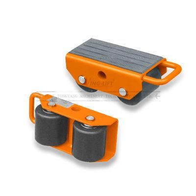 Machinery Roller Skates 2.5ton Fixed 2 Nylon Rollers