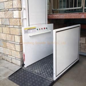 Two Story Home Vertical Actuation Chain Hydraulic Wheelchair Stair Elevator Platform Lift for Disabled