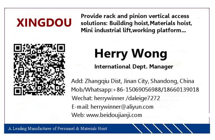 Zlp800 Aluminum Electric Suspended Platform Facade Lift Work Platform