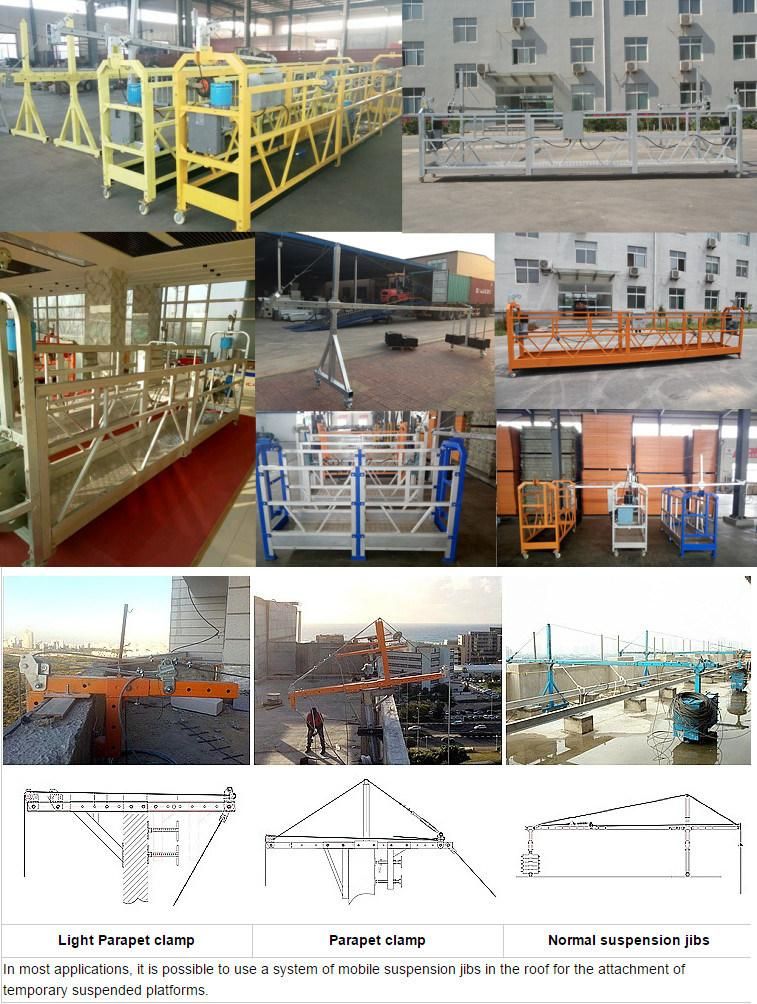 Zlp630 Zlp1000 Galvanized Customizable Suspended Platform