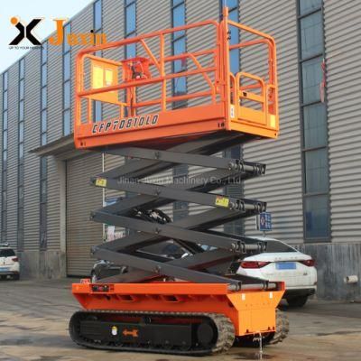 Crawler Type Self Moving Man Lift Track Drive Scissor Lift Platform for Aerial Work