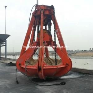 Stones Handling Ropes Mechanical Orange Peel Grab