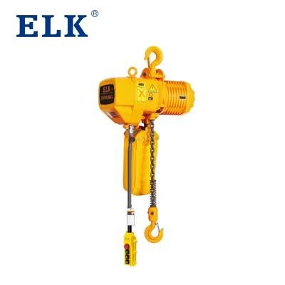 Single Phase 2200lbs Construction Lift Clutch Brake Electric Chain Hoist