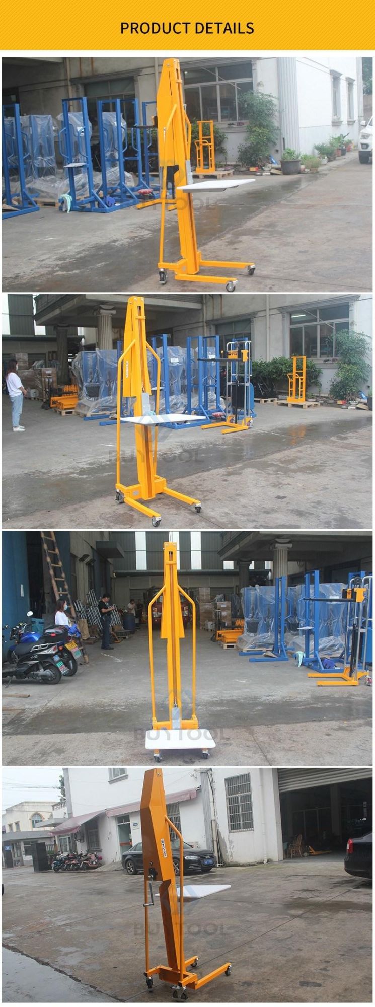 200kg Stainless Steel Hand Operated Forklift Pallet Stacker