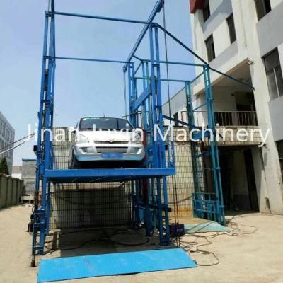 Vertical Chain Guided Lift Hydraulic Cargo Lift