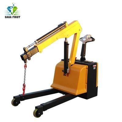 Good Service 1ton Hydraulic Mobile Crane for Warehouse