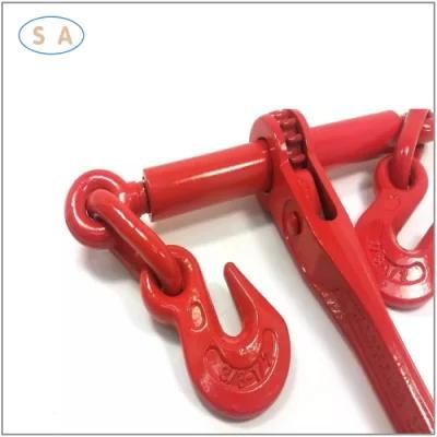 Ratchet Type Chain Fastener Load Binder with Clevis Hook
