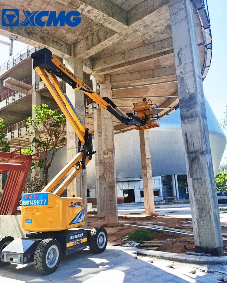 XCMG Official Xga16AC 16m Aerial Work Platform Small Articulated Boom Lifts for Sale