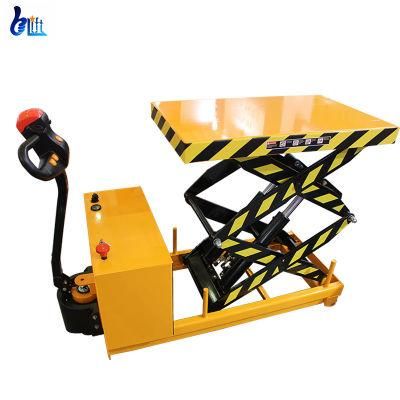 1ton 1-3m Portable Electric Movable Scissor Lift Trolley