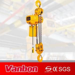 Electric Chain Hoist with Trolley Fixed to The Crane