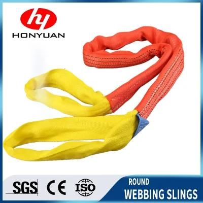 CE Polyester Lifting Belts Round Lifting Webbing Sling
