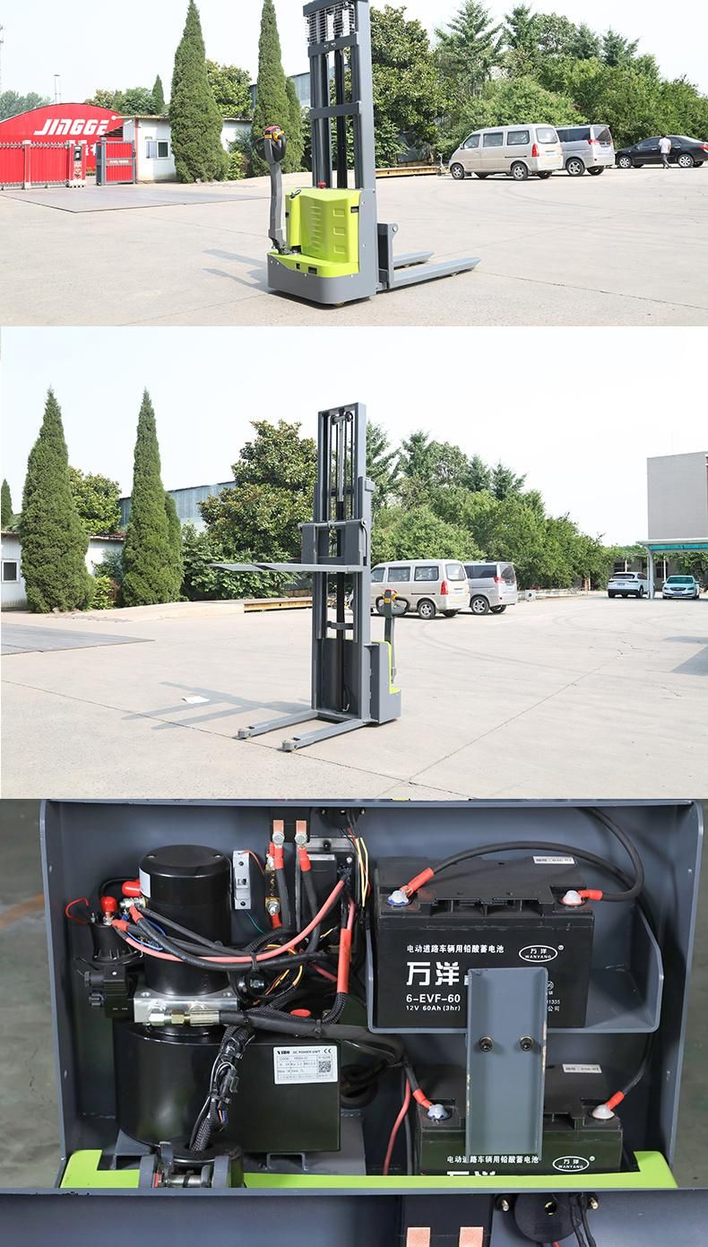 Forklift Stacker 1500kg Battery Powered Pedestrian