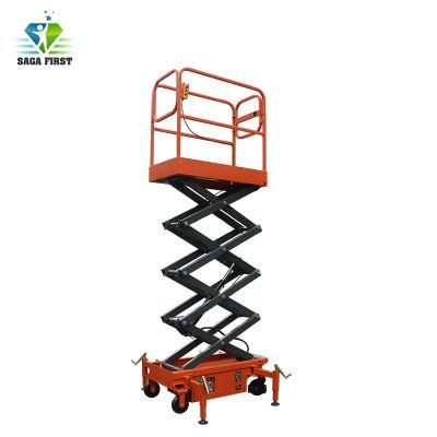 3m 4m Small Hydraulic Mobile Scissor Lift with Ce