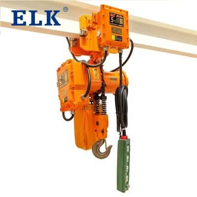 1ton 2ton 3ton 5ton Explosion-Proof Hook Electric Chain Hoist 200V-600V