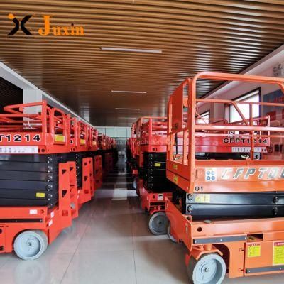 6m-16m Manual Control Aerial Work Platform Electric Scissor Lift Platform