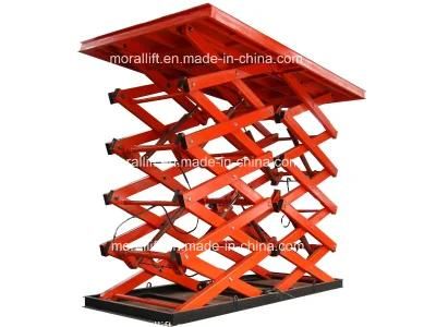 Hydraulic Double Vertical Stationary Scissor Lift Table