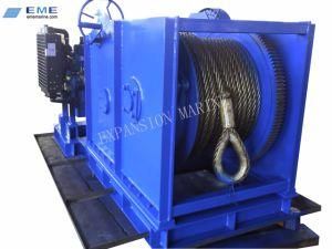 75kn Diesel Engine/Manual Mooring/Anchor Winch