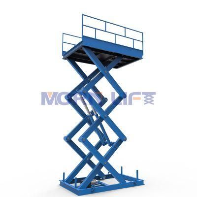 Free Spare Parts and 24h Online Service Cargo Lifts Electric Scissor Lift Table