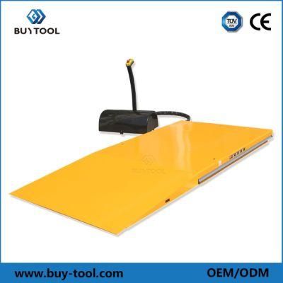 Stationary Lifting Table with Drive-on Ramp - for Direct Pick-up of Pallets and Mesh Boxes