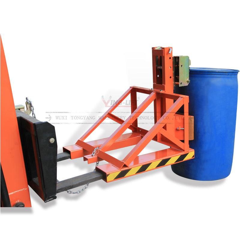 Dg500e Double Eagle Grip Forklift Mounted Rubber-Belt Drum Grabbers Load Capacity 500kg