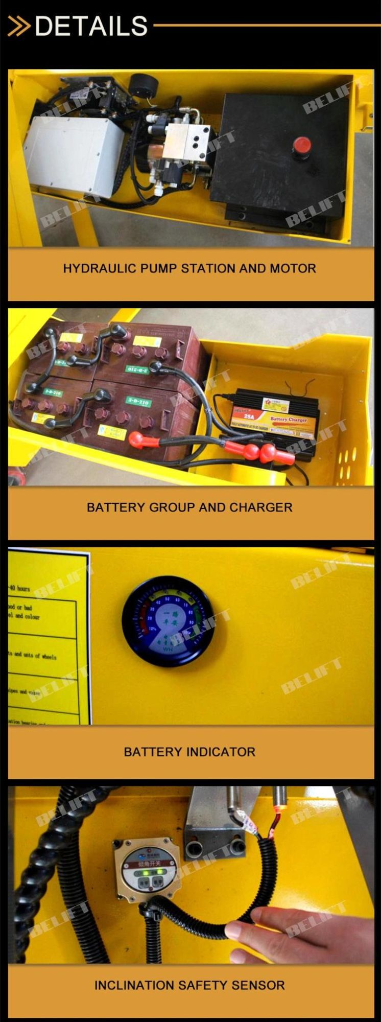 Electric Automatic Mobile Dirigible Construction Lift Hoist Mobile Scissor Personal Lift