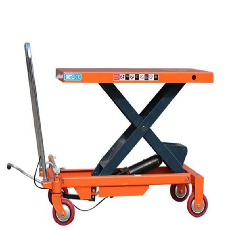 Manual Lift Table Trolley Machine Hydraulic Lift Top Table