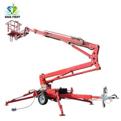 Electric Hydraulic Trailed Towable Spider Aerial Boom Lift