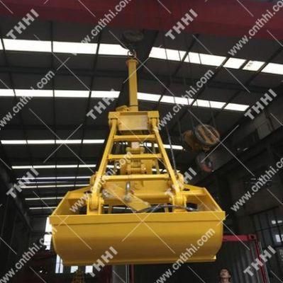 Wireless Remote Control Hydraulic Bulk Cargo Marine Crane Use Grab