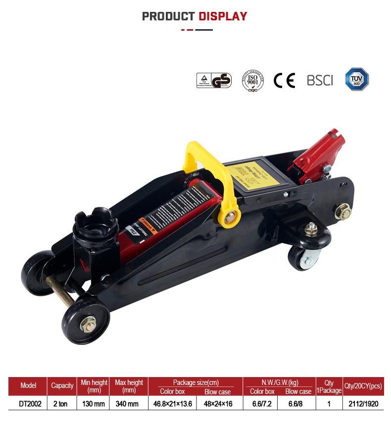 Floor Type 2 Ton Lifting Hydraulic Car Jack