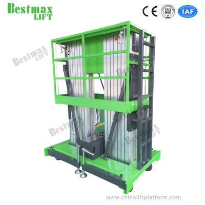 6m Platform Height Manual Pushing Man Lift