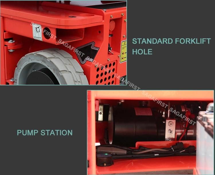 High Quality 4.8m Aerial Work Platform Vertical Lift Hydraulic