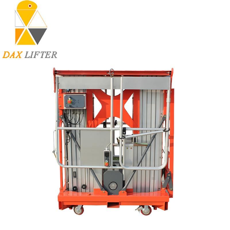 High-Class Factory Direct Manual Mobile Dual Mast Aluminum Work Platform