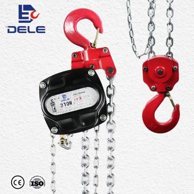 High Strength Grade Lifting Crane 3 Ton Manual Chain Pulley Hoist