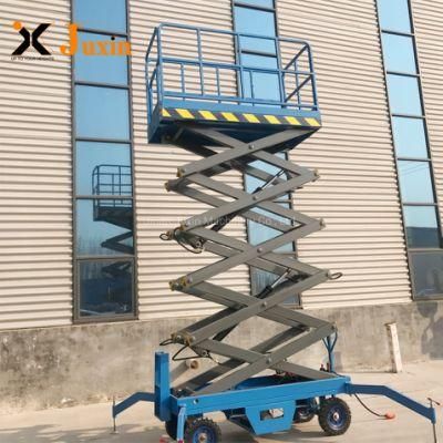 Electric Semi-Automatic Mobile Hydraulic Trail Type One Man Lift Folding Scissor Lift