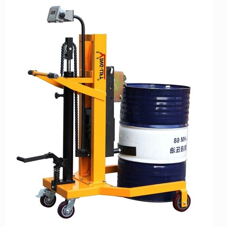 450kg Capacity Drum Hydraulic Truck with Weight Scale