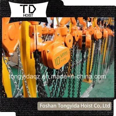 Vital Chain Blocks 10 Ton Manual Chain Block 5 Ton 3 Ton Construction Chain Block