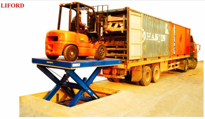 Electric Hydraulic Stationary Scissor Lift Table for Goods Lifting