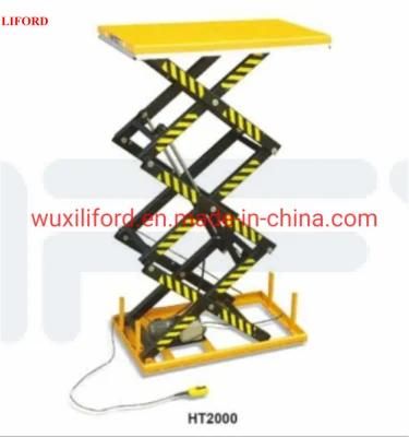 Ht1000 Stationary 1000kg Triple Scissor Lift Table
