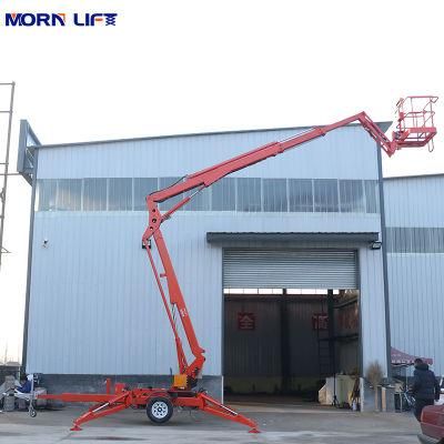 China 14m Morn Cherry Picker Sky Lift Man Towable Lifts Boom Lifter