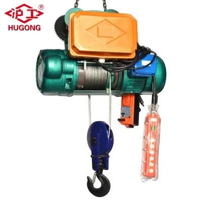 Customized 2 Ton Electric Hoist Wire Rope with Motorized Trolley